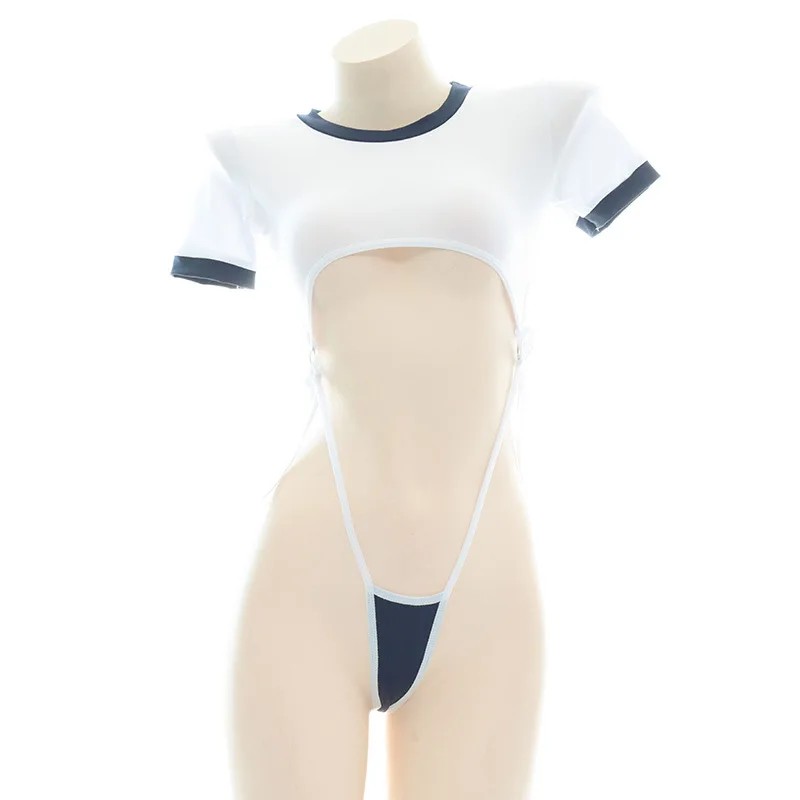 Anime Cosplay Ladies - Sevimli bodysuit seksi iç çamaşırı oyuklu