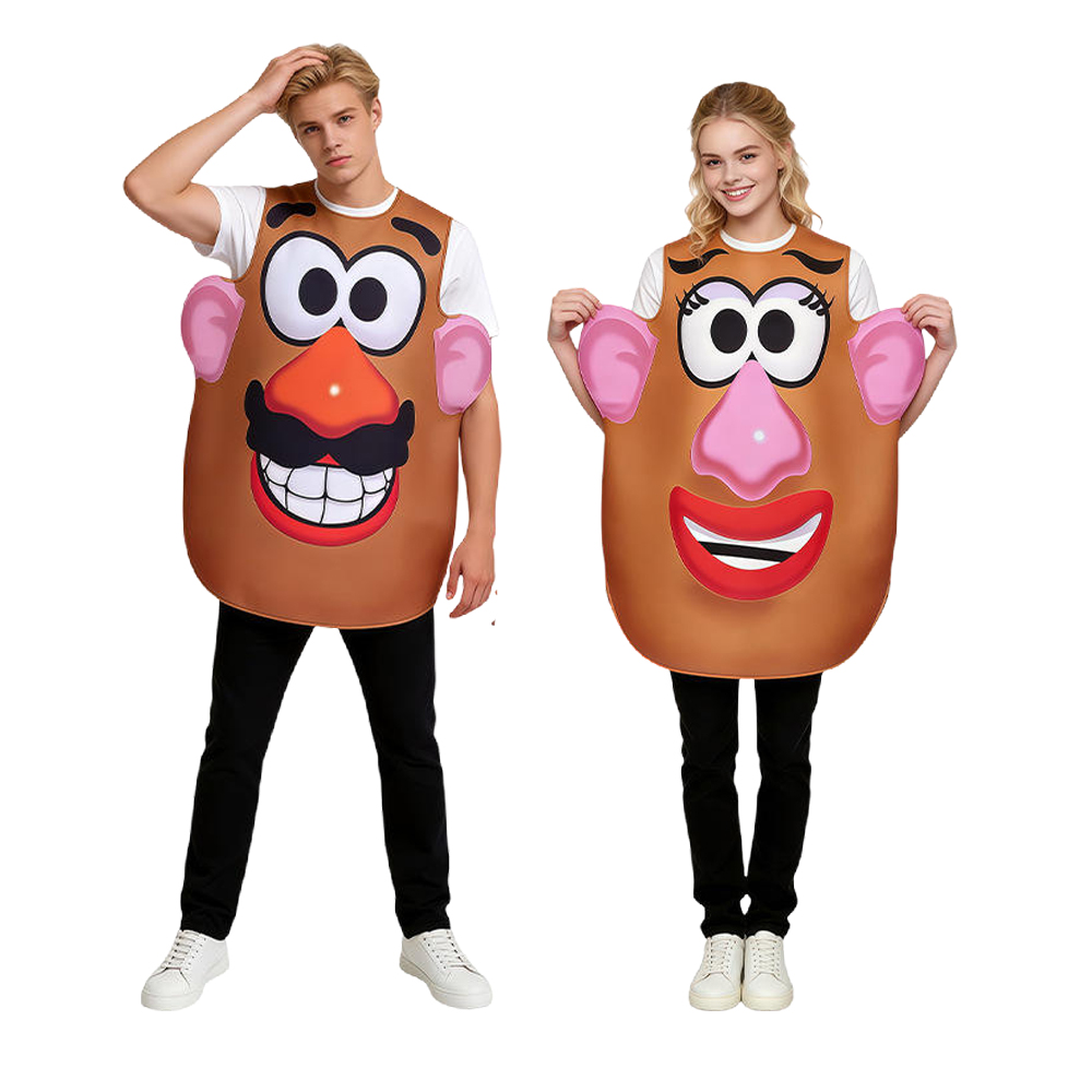 Anime Cosplay Couple - Patates Kafa Kostümü Bay ve Bayan