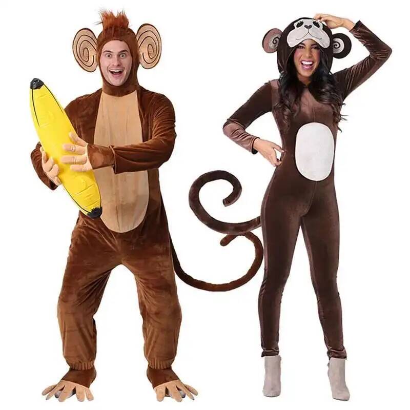Yeni Kahverengi Maymun Onesie  - Anime Cosplay Jumpsuit incelemesi ve fiyatı