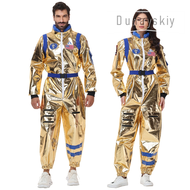 Parlak Metalik Altın Astronot  - Anime Cosplay Couple incelemesi ve fiyatı