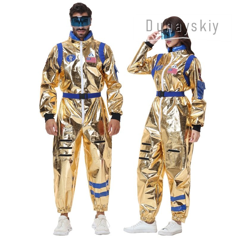 Parlak Metalik Altın Astronot  - Anime Cosplay Couple incelemesi ve fiyatı